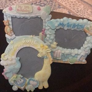 Set of 3 “My First” Baby frames. Never used. Still in box